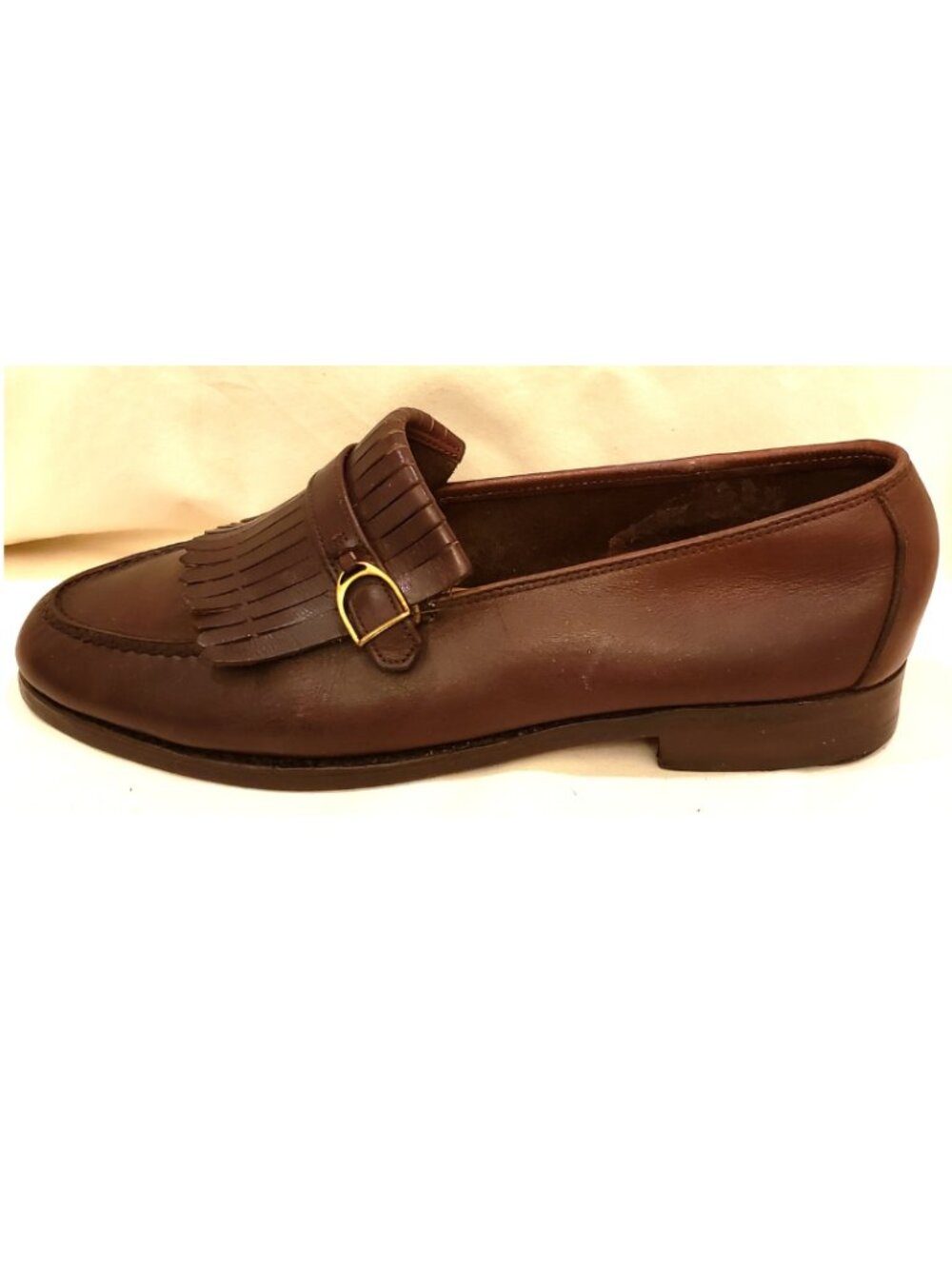 TRAFALGAR Italy Men's Loafers Shoes Size~10 Brown Leather